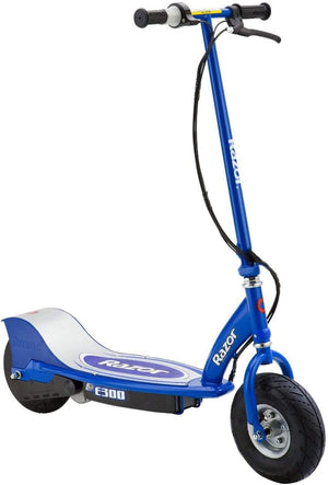 E300 Rechargeable Electric Motorized Ride on Kid Scooters, 1 Gray & 1 Blue