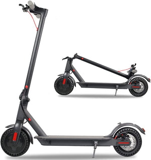 Electric Scooter for Adults, 8.5" Solid Tires 350W Motor Speed 15.8 MPH, up to 16 Miles, Long Range Battery, Portable Folding Electric Scooters for Adults