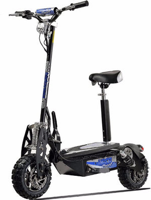 1600W 48V Electric Scooter, Black, Large