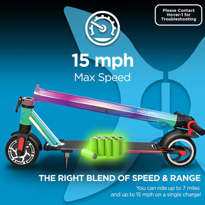 Aviator Electric Scooter | 15MPH, 7 Mile Range, 5HR Charge, LCD Display, 6.5 Inch High-Grip Tires, 264LB Max Weight, Cert. & Tested - Safe for Kids, Teens & Adults