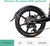 Folding Ebike  D2S 16'' Electric Bike 250W Aluminum Electric Bicycle with Pedal for Adults and Teens, or Sports Outdoor Cycling Travel Commuting, Shock Absorption Mechanism