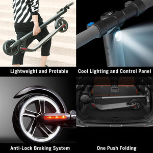 Ninebot ES4 Electric Kick Scooter with External Battery, Lightweight and Foldable, Upgraded Motor Power, Dark Grey