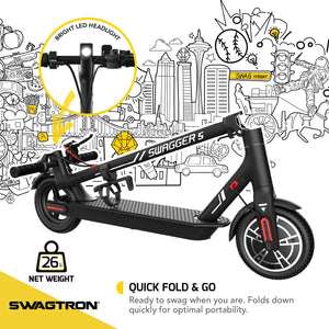 SG-5 Swagger 5 Boost Commuter Electric Scooter with Upgraded 300W Motor