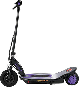 Power Core E100 Electric Scooter for Kids Ages 8+ - 100W Hub Motor, 8" Pneumatic Tire, up to 11 Mph and 60 Min Ride Time, for Riders up to 120 Lbs